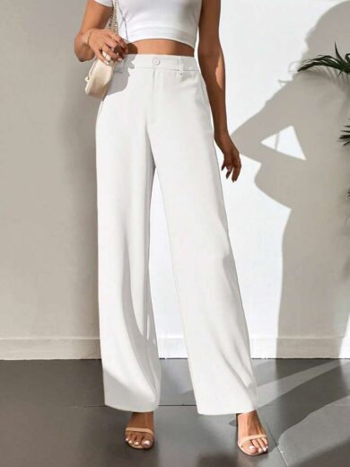 White Korean Trouser