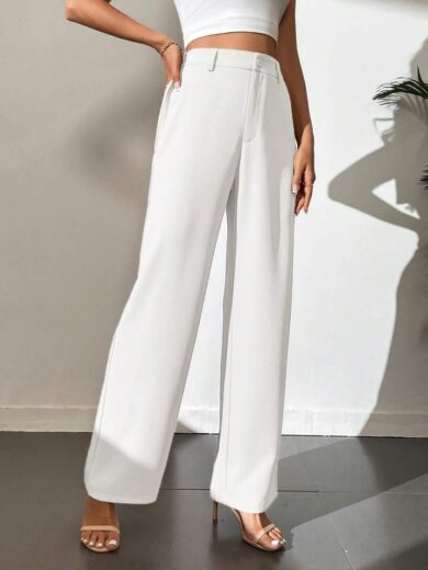 White Korean Trouser - Image 2