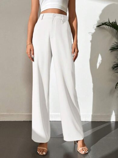 White Korean Trouser - Image 3
