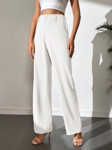 White Korean Trouser - Image 5